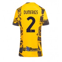 Inter Milan Denzel Dumfries #2 Tredjedrakt Dame 2024-25 Kortermet